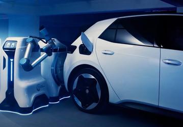 У VW готов прототип робота для зарядки электромобилей