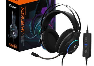 Игровая гарнитура Gigabyte Aorus H1 подключается по USB