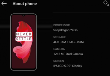 Первое изображение и характеристики OnePlus 9i 