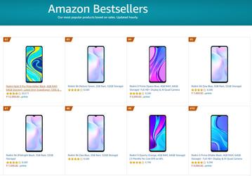 2020-й стал годом Redmi 9 и Note 9. Смартфоны Xiaomi заняли девять позиций в Топ10 самых продаваемых смартфонов на Amazon India