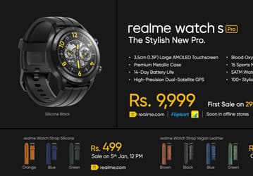 AMOLED, SpO2, GNSS и 14 дней без подзарядки. Представлены умные часы Realme Watch S Pro