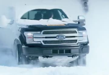 Опубликовано видео зимних испытаний электрического пикапа Ford F-150