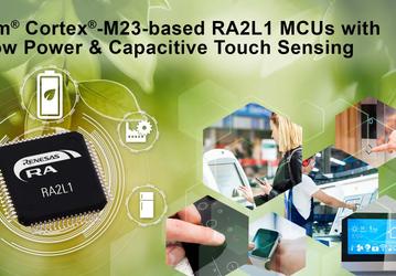 В семейство Renesas RA добавлена группа микроконтроллеров RA2L1 со сверхнизким энергопотреблением и улучшенной поддержкой сенсорного ввода