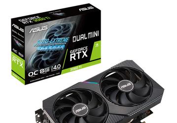 Наконец-то компактные GeForce RTX 3000. Asus представила множество моделей RTX 3060 Ti, включая версии Mini