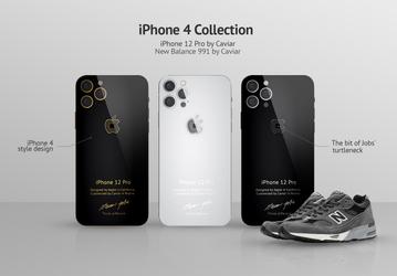 В России выпустили iPhone 12 в стиле iPhone 4 с кроссовками New Balance 