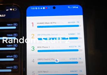 Включённый Samsung Galaxy S21 сравнили с iPhone 12 Pro Max и Huawei Mate 40 Pro