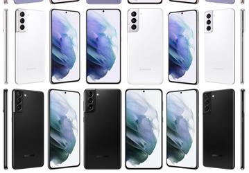 Samsung Galaxy S21, Galaxy S21+ и Galaxy S21 Ultra на официальных рендерах во всех цветах и со всех сторон
