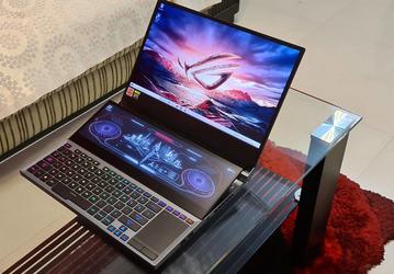 Очень дорогой ноутбук Asus с двумя экранами и вызывающим вопросы новым процессором Intel. ROG Zephyrus Duo 15 SE на подходе 