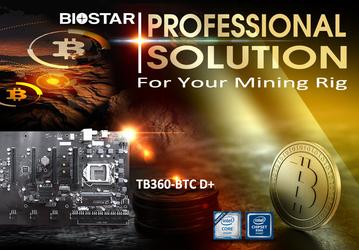 Системная плата Biostar TB360-BTC D+ предназначена для систем, добывающих криптовалюты
