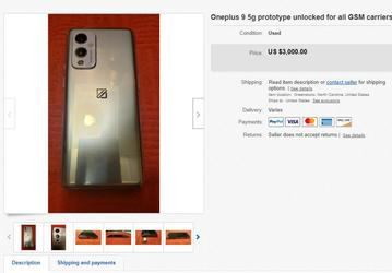 OnePlus 9 уже продается на eBay. За него просят $3000