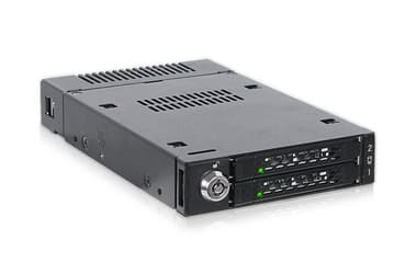 Icy Dock ToughArmor MB834M2K-B позволяет установить в отсек для дисковода два SSD типоразмера M.2 