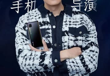 ZTE Axon 11 с квадратной камерой в стиле iPhone 11 на первом изображении