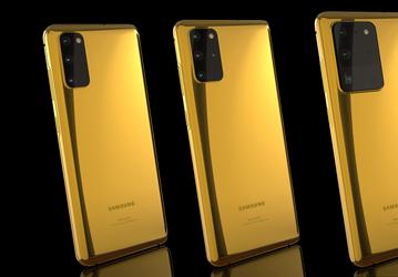 «Облитые» золотом Samsung Galaxy S20. Goldgenie предлагает необычные варианты флагманов корейского гиганта