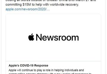 Все магазины Apple за пределами Большого Китая закрываются до 27 марта