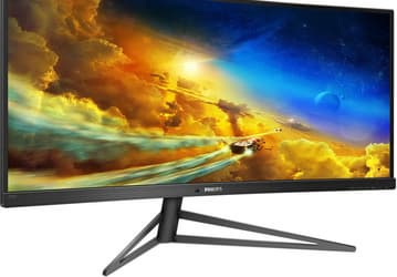 Игровой монитор Philips 345M1CR Momentum поддерживает частоту обновления 144 Гц