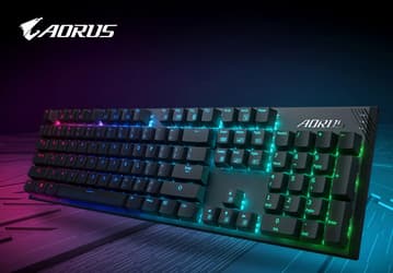 В клавиатуре Gigabyte Aorus K1 используются механические переключатели Cherry MX Red