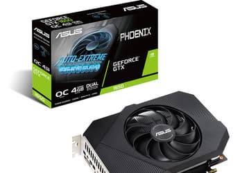 Конструкция системы охлаждения видеокарты Asus GeForce GTX 1650 GDDR6 Phoenix включает один 80-миллиметровый вентилятор