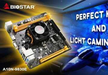Системная плата Biostar A10N-9830E позиционируется как основа HTPC или ПК для «легких игр»
