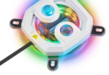 Новый вариант водоблока Corsair XC7 RGB приглянется тем, кто при сборке ПК отдает предпочтение белому цвету