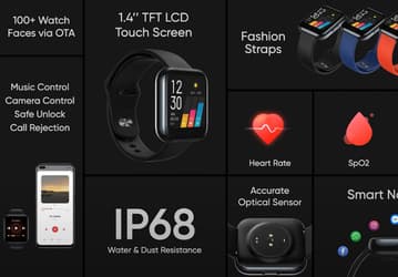 Представлены 50-долларовые умные часы Realme Watch