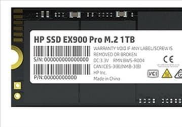 На твердотельные накопители HP EX900 Pro типоразмера M.2 с поддержкой NVMe 1.3 будет предоставляться пятилетняя гарантия