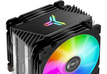 Конструкция процессорной системы охлаждения Jonsbo CR-1000 Plus включает два вентилятора