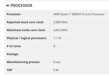 Существование Ryzen 7 3800XT подтверждено. Процессор впервые засветился в бенчмарке