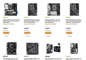Стартовал приём предзаказов на системные платы с чипсетом Intel Z490. Цены варьируются от 150 до 1000 долларов и выше