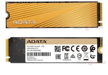 Накопители Adata Falcon типоразмера M.2 с интерфейсом PCIe Gen3 x4 выпускаются объемом до 2 ТБ