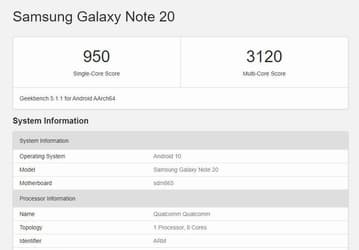 Никакой новой платформы для флагмана. Samsung Galaxy Note20 получил SoC Snapdragon 865