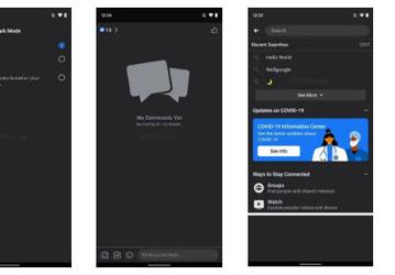 Facebook для Android получит темную тему, функцию отслеживания коронавируса и беззвучный режим