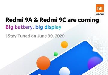 Redmi 9A и Redmi 9C неожиданно выходят уже завтра