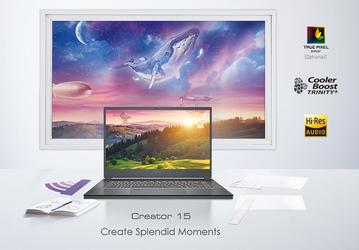Основой ноутбука MSI Creator 15 служит процессор Intel Core i7-10875H