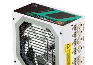 Блок питания DeepCool DQ-750M V2L WH окрашен в белый цвет