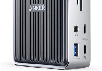 Док Anker Innovations PowerExpand Elite 13-в-1 Thunderbolt 3 Dock оснащен двумя портами Thunderbolt 3