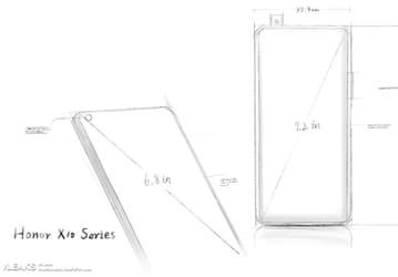 Эскизы линейки Honor X10 демонстрируют два разных дизайна