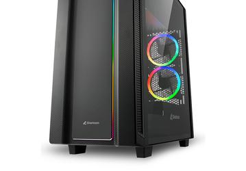 В корпусе Sharkoon REV220 плата повернута на 90°