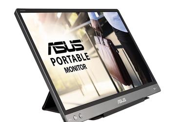 Портативный монитор Asus ZenScreen MB14AC весит 590 г