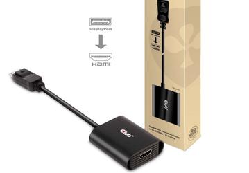 Адаптер Club 3D CAC-1085 превращает DisplayPort 1.4 в HDMI с поддержкой разрешения 4K и кадровой частоты 120 Гц