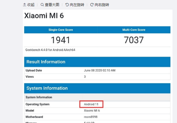 Трехлетний флагман Xiaomi Mi 6 уже получил Android 11