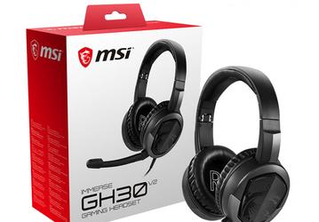 В игровой гарнитуре MSI Immerse GH30 V2 используются 40-миллиметровые излучатели