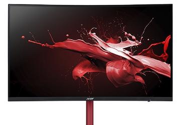 Монитор Acer XZ242Q поддерживает частоту обновления 165 Гц