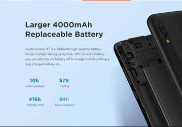 100-долларовый смартфон Lenovo с большим съемным аккумулятором поступил в продажу
