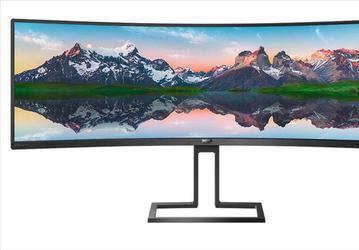Основой монитора Philips 498P9 служит 49-дюймовая панель с соотношением сторон 32:9