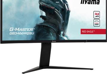 В мониторе iiyama GB3466WQSU Red Eagle Monitor используется 34-дюймовая вогнутая панель типа VA