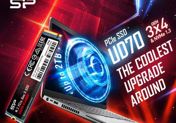 Твердотельный накопитель Silicon Power UD70 оснащен интерфейсом PCIe Gen3 x4
