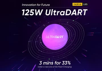 33% за 3 минуты. Представлена технология Realme 125W UltraDart Fast Charging для зарядки смартфонов и ноутбуков
