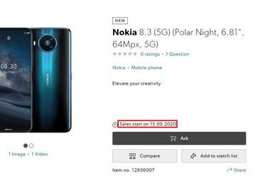 Nokia 8.3 5G выйдет только через полгода после анонса