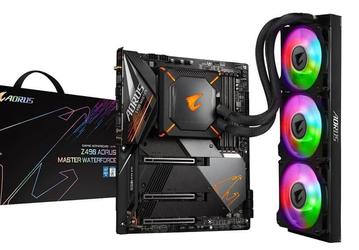 Системная плата Gigabyte Z490 Aorus Master WaterForce укомплектована СЖО