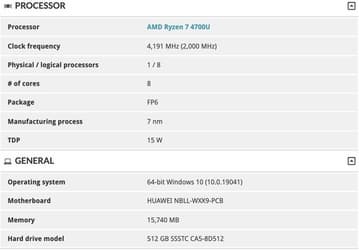 Ryzen 7 4700U и, может быть, даже Ryzen 7 4800H. Huawei готовится к премьере новых ноутбуков